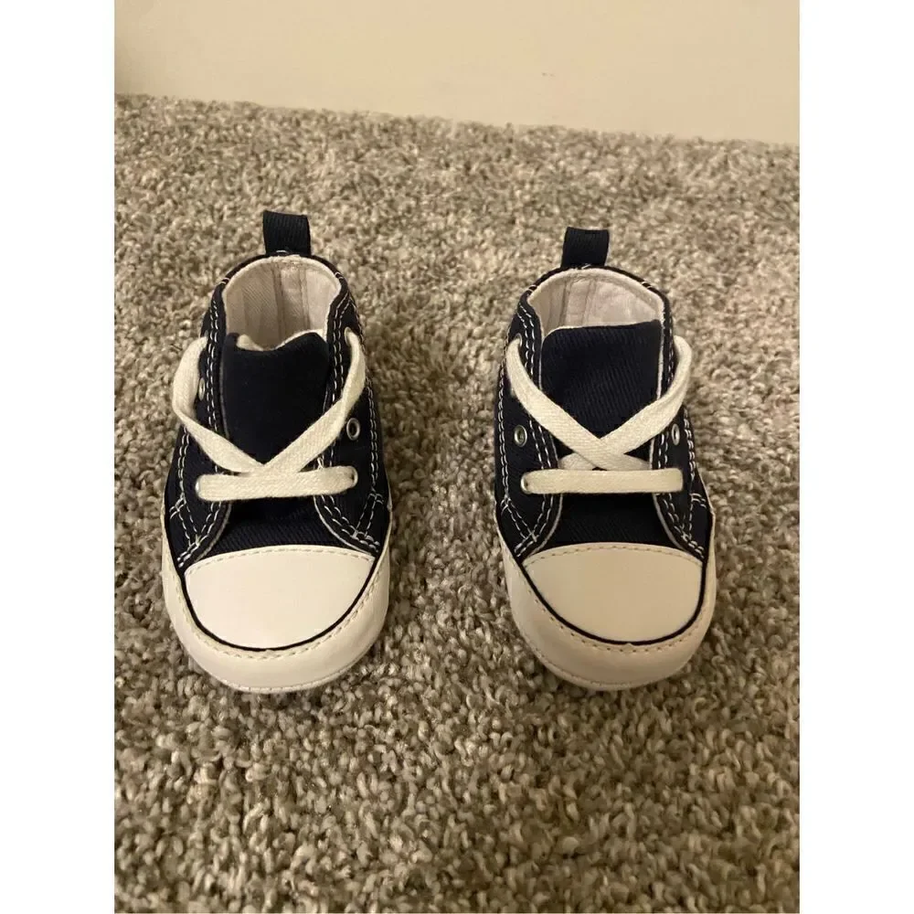 Baby Converse Dark Blue size 2